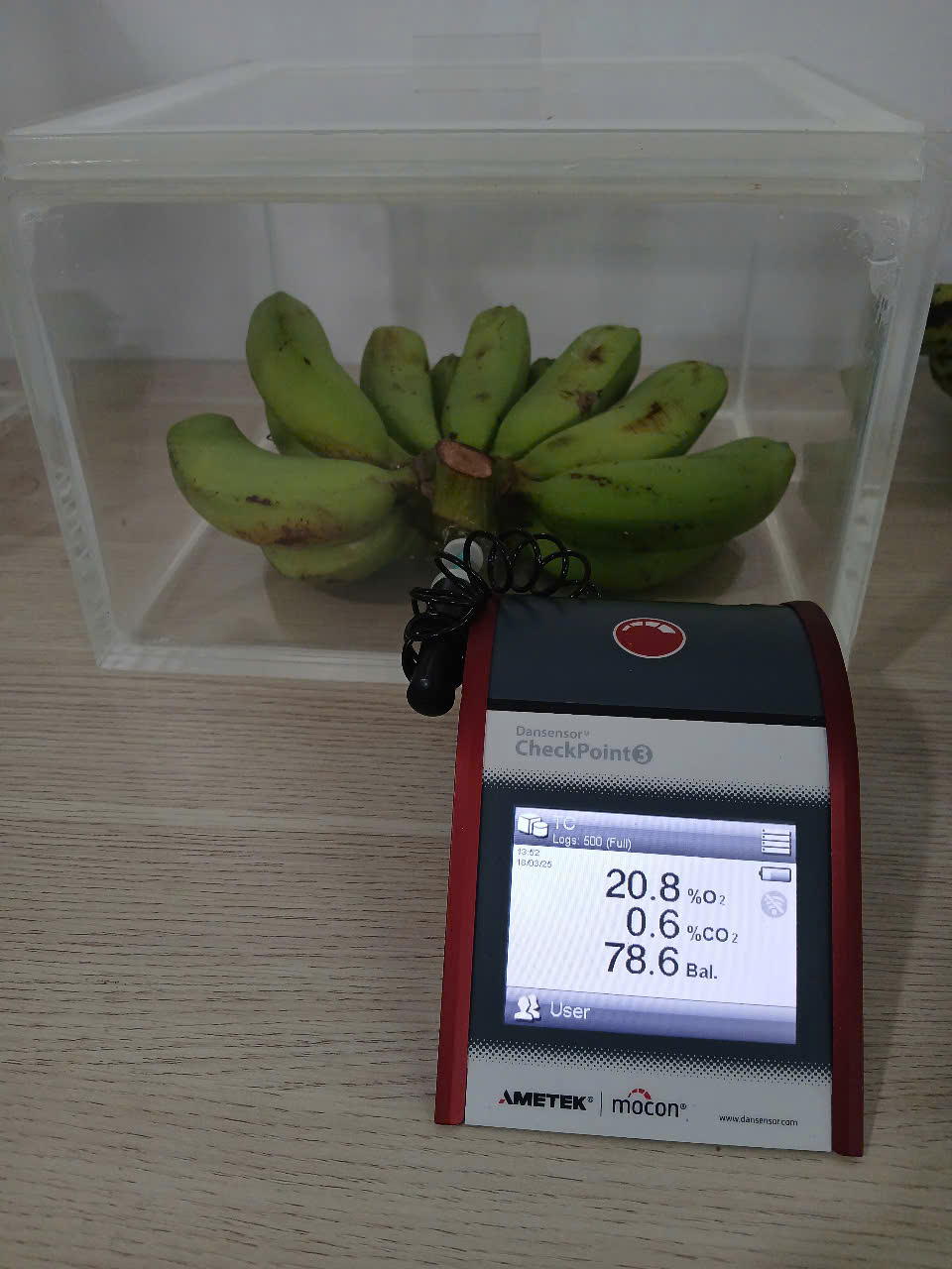 MÁY ĐO ĐỘ SINH TRƯỞNG VÀ HÔ HẤP TRÁI CÂY 